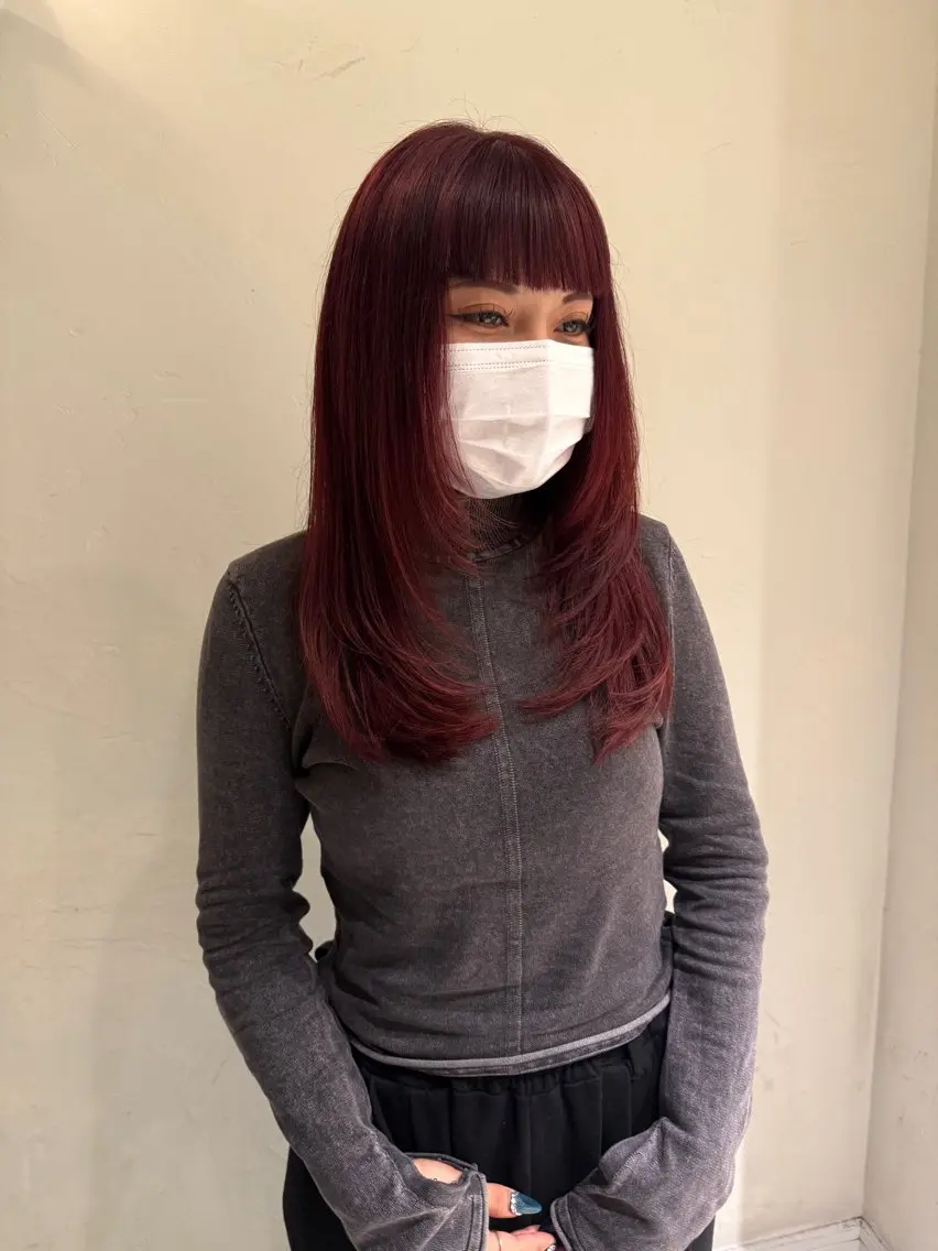 ロング カラー ブリーチ ダブルカラー ブリーチなしカラー 無料ショートカット 募集中📛杏のヘアスタイル