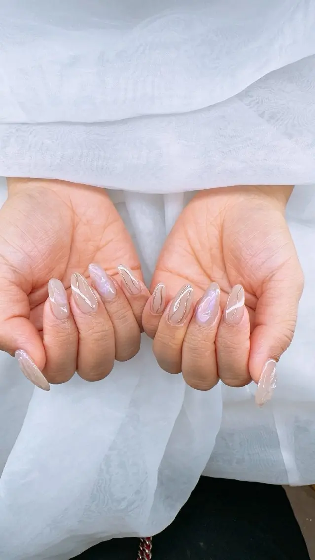 ネイル 持ち込み ニュアンスネイル ハンドネイル K. NANAのネイルデザイン