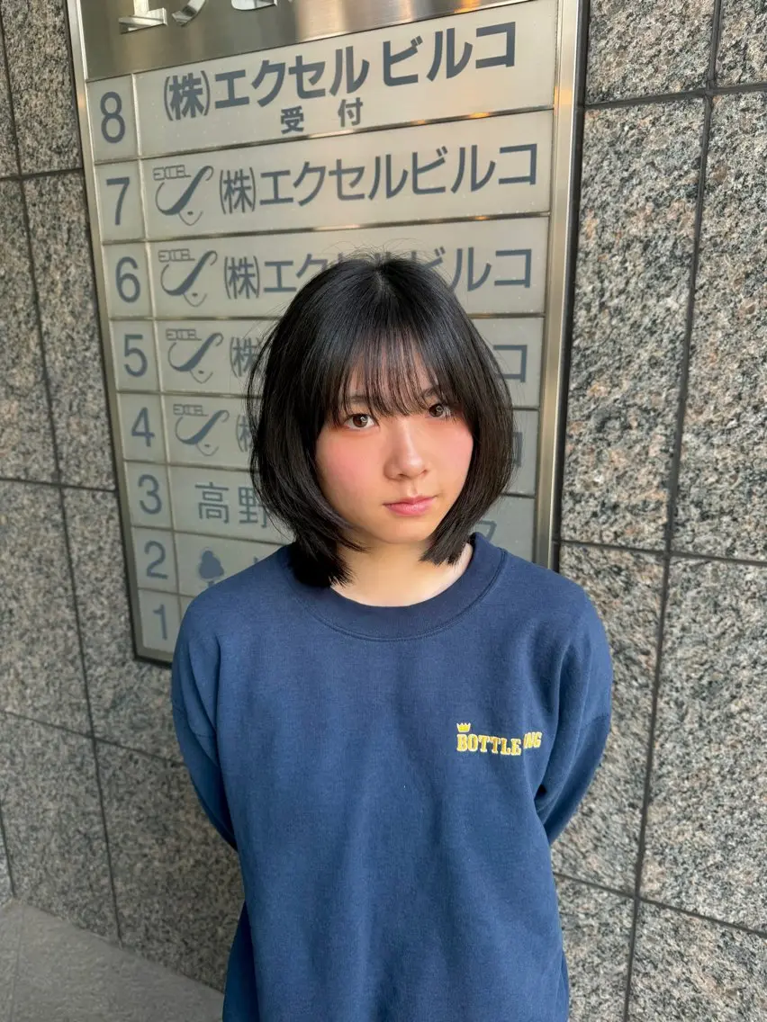 ミディアム 帖佐 明浩のヘアスタイル