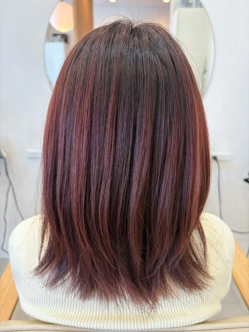 ミディアム カラー カット ヘアカラー finch✦ shoko🩶のヘアスタイル
