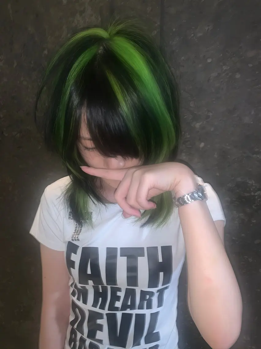 セミロング カラー カット ヘアカラー トリートメント 暖色/ブリーチなし ダブルカラーshunのヘアスタイル