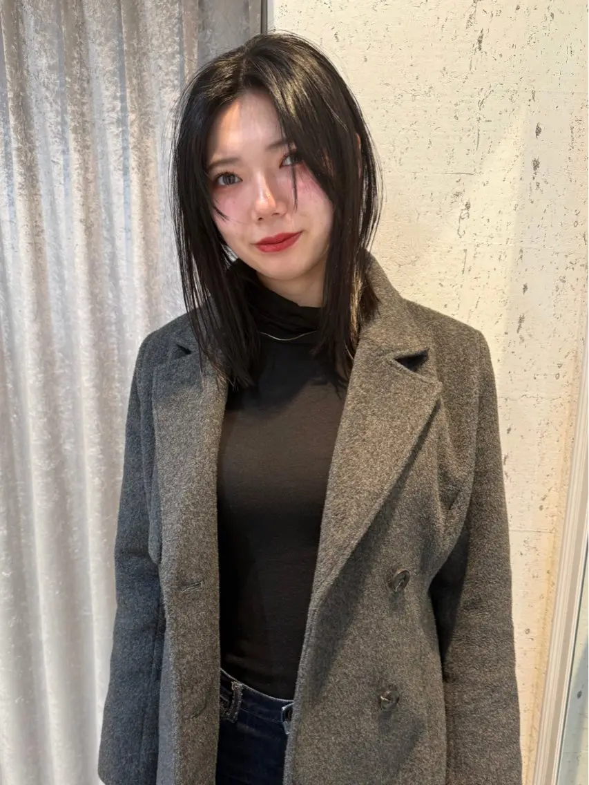 ミディアム カラー 似合わせカット カット ヘアカラー トリートメント mai / linoah˚✧のヘアスタイル