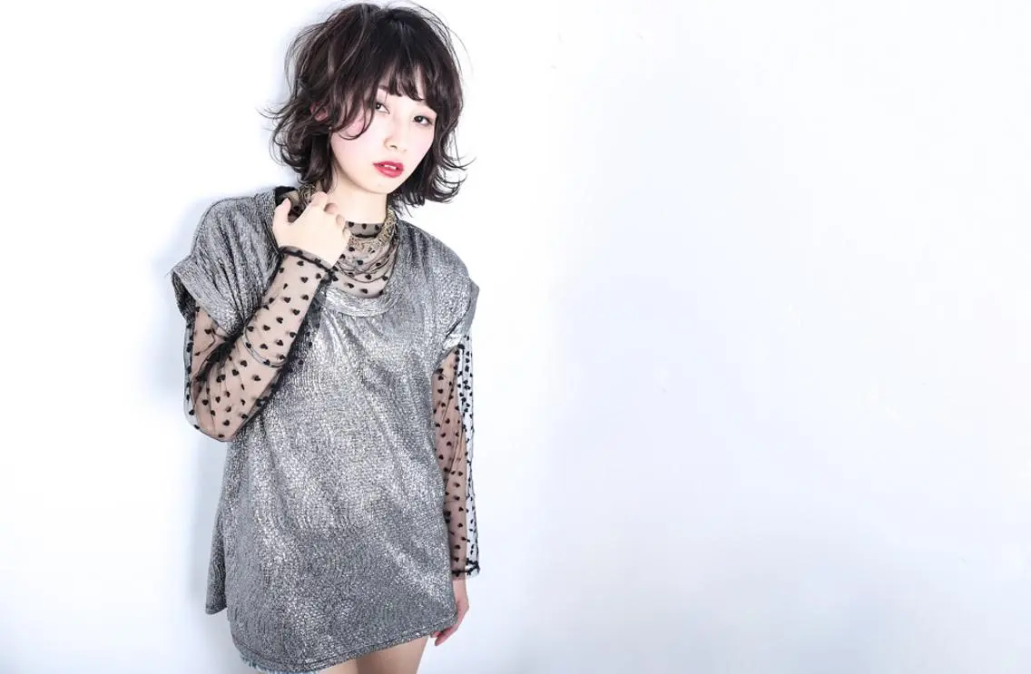 ショート アッシュ ボブ 伸ばしかけ ブリーチ/髪質改善 NYNY大久保のヘアスタイル