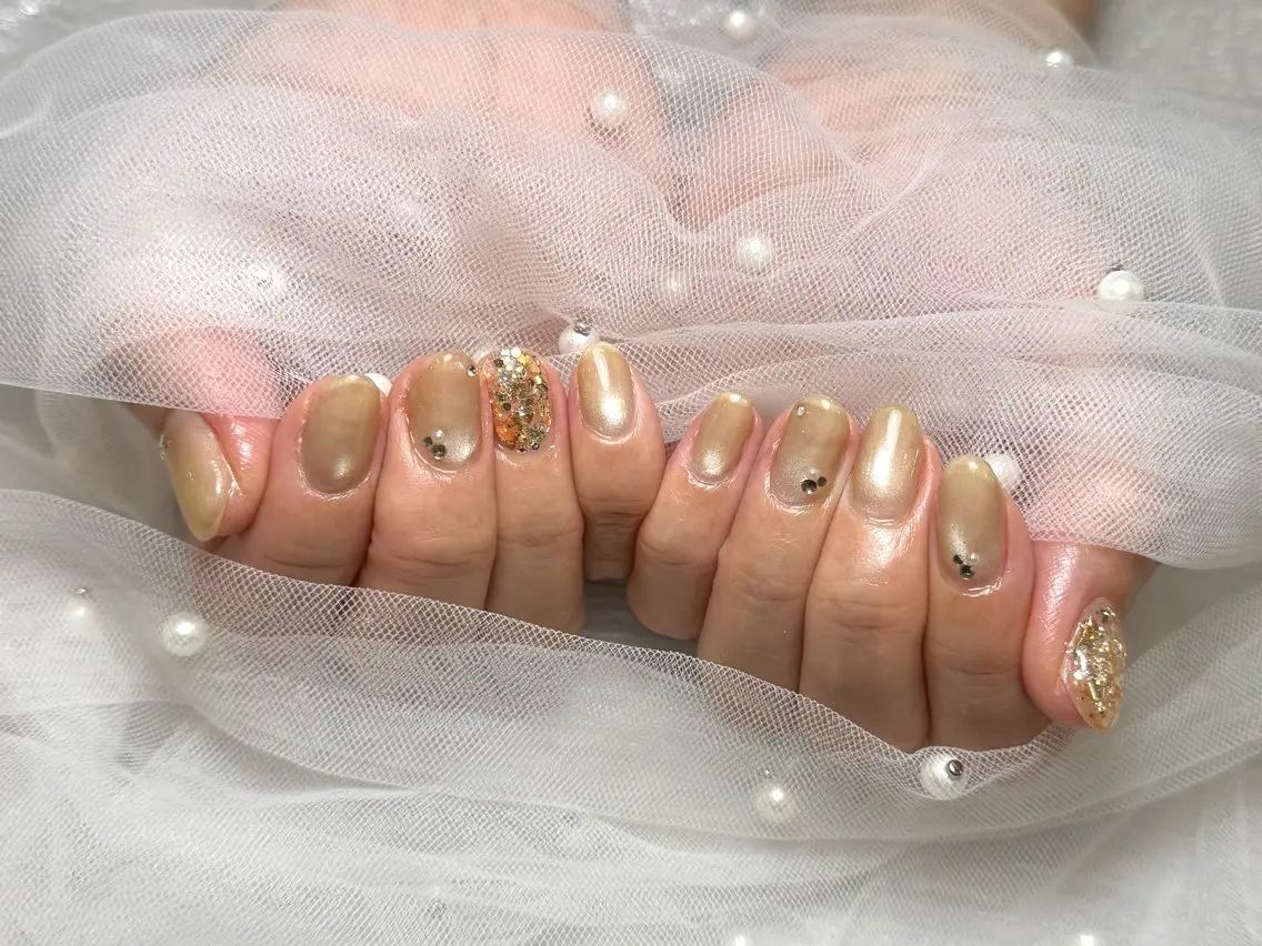 ネイル ハンドネイル フットネイル peTiT ✨️ yuzuki💞🫧のネイルデザイン