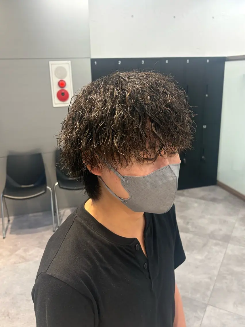 パーマ メンズ カット パーマ 🦅メンズパーマ /カット💫 遥花のヘアスタイル