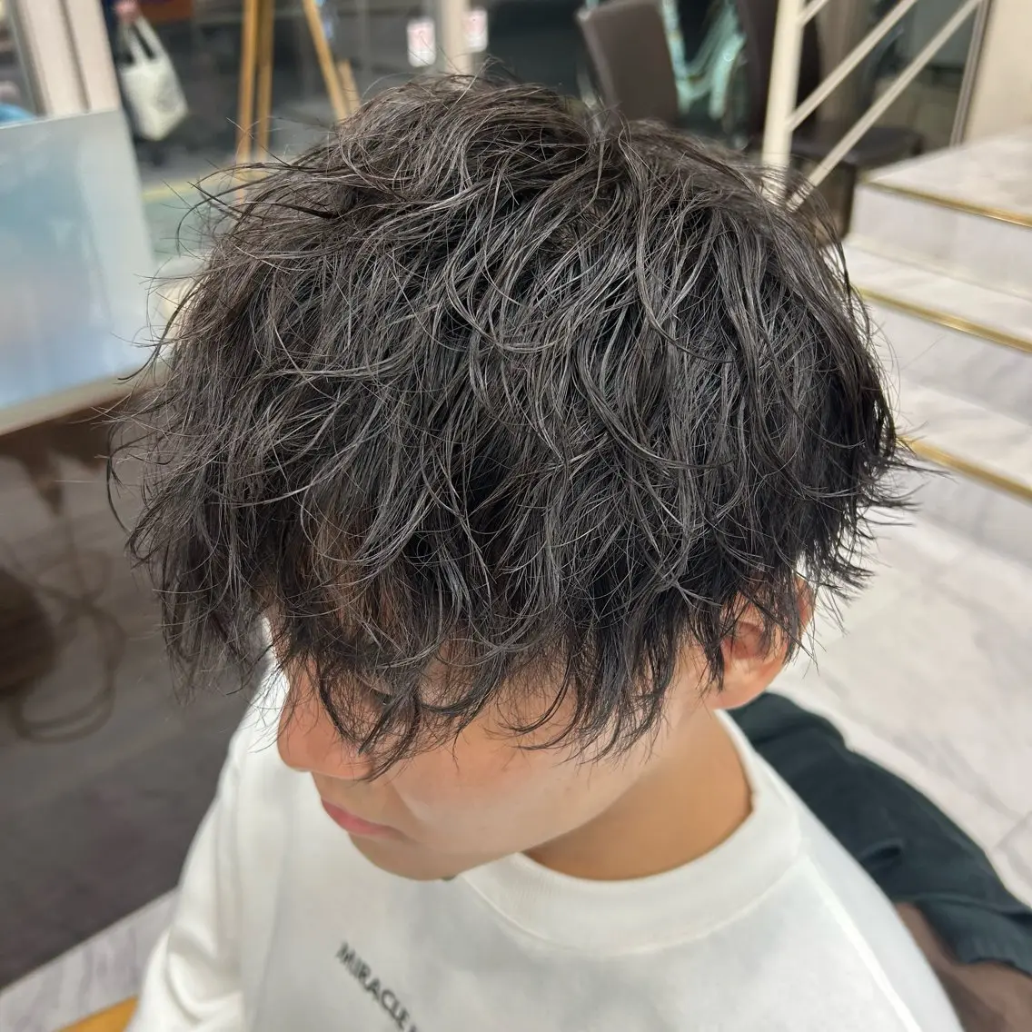 ショート パーマ メンズ メンズパーマ メンズツイストパーマ ツイストパーマ カット パーマ トリートメント メンズパーマ 💈後閑和真💈のヘアスタイル