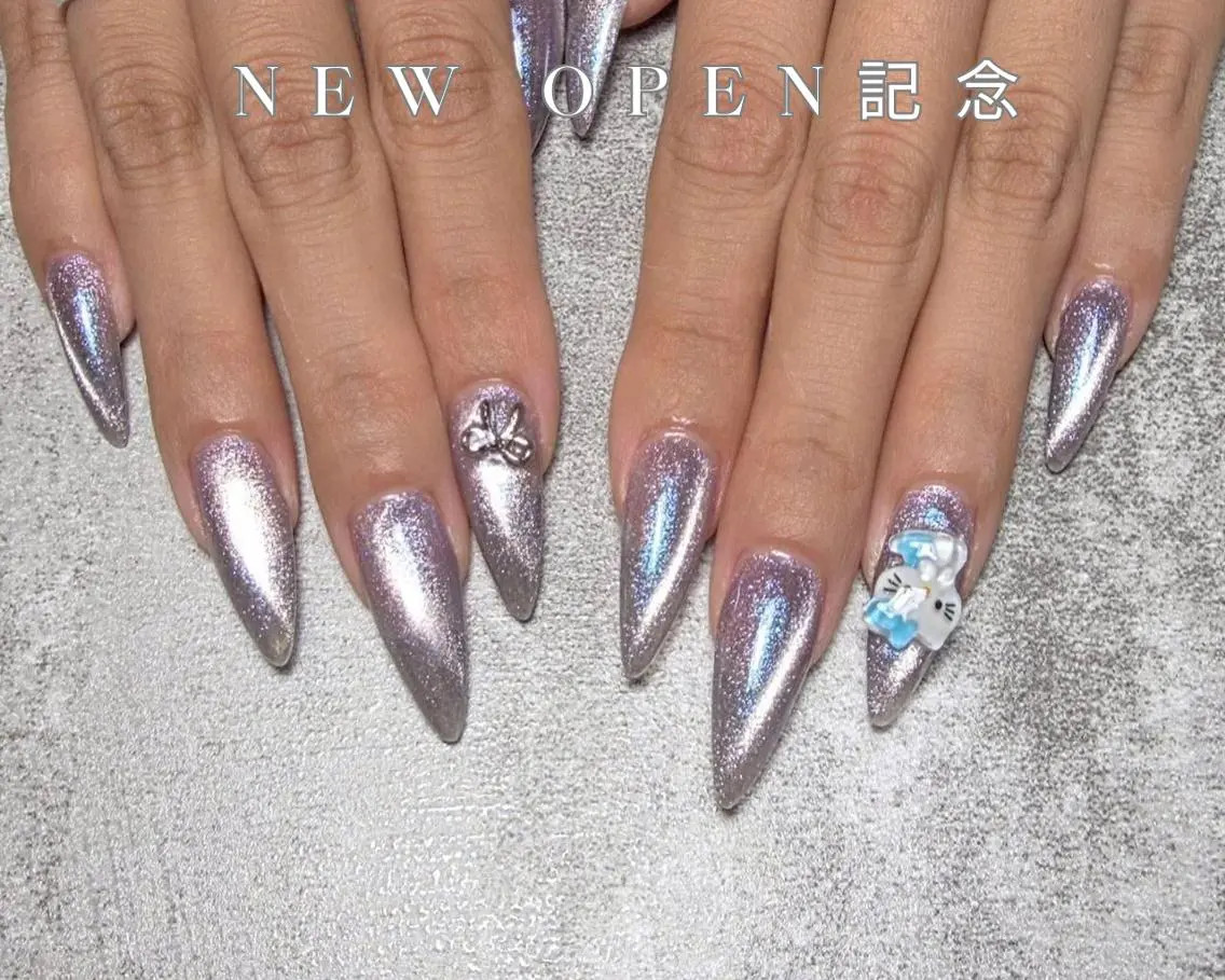 ネイル オーロラネイル ボルドー クリアネイル ドット フラッシュネイル ハンドネイル kazane長さだし フィルイン♡持ち込みのネイルデザイン