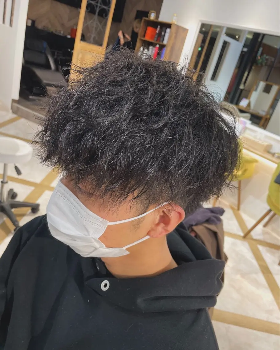 メンズ カット パーマ 直毛改善特化美容師/ 大森雄貴のヘアスタイル