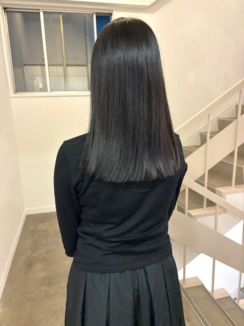 カラー+髪質改善ストレート¥17.700〜の写真