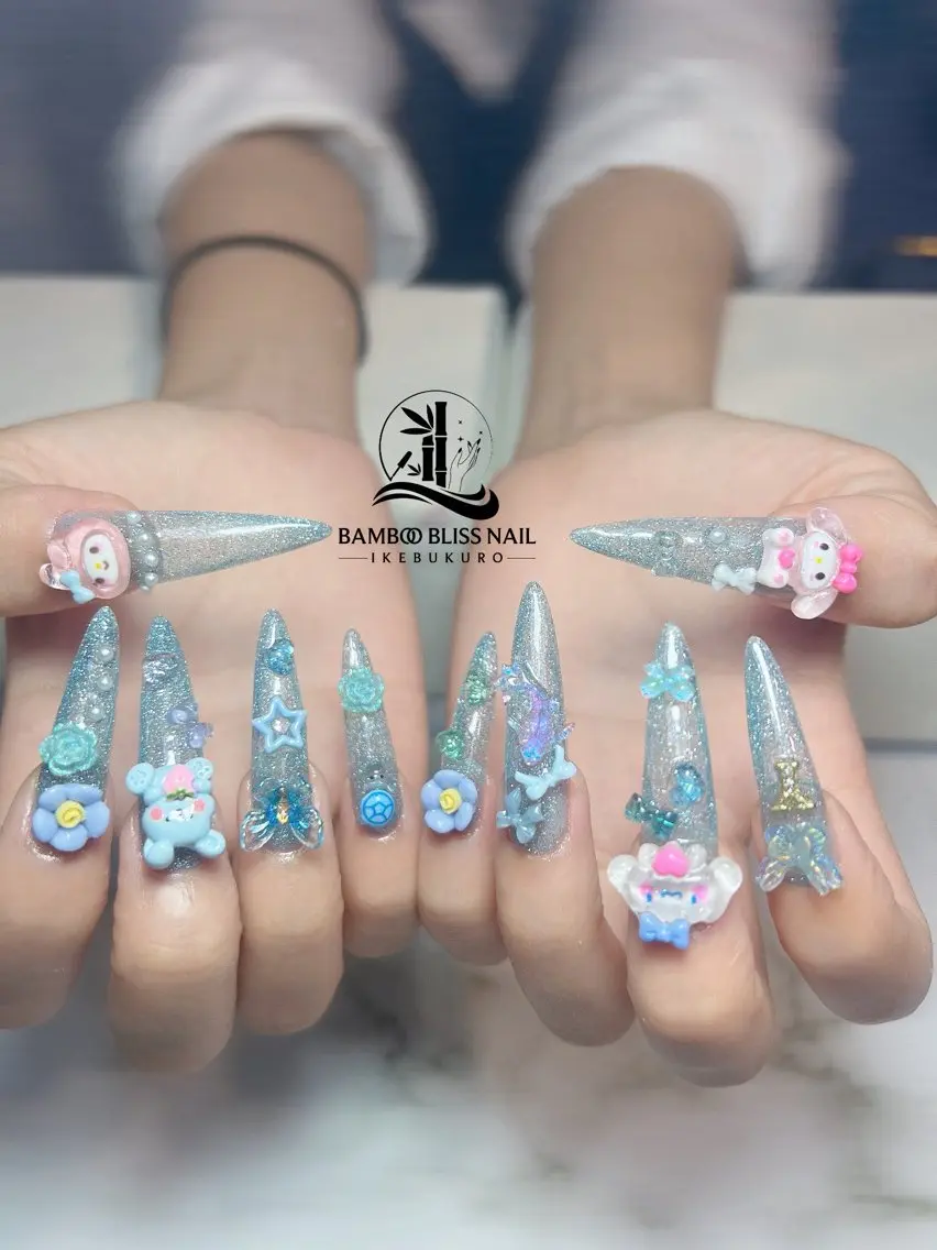 ネイル アートネイル カジュアル 長さ出し フットネイル フレンチネイル ハンドネイル Bamboo Bliss西店のネイルデザイン