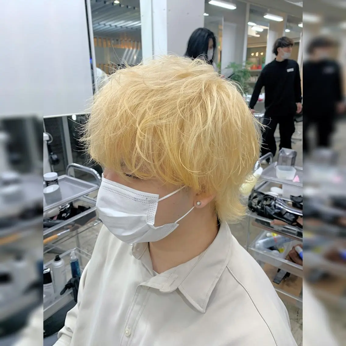 ショート カラー パーマ ヘアアレンジ メンズ キッズ ネイル マツエク・マツパ アイブロウ メンズブリーチ メンズハイトーン メンズインナーカラー メンズ韓国風 ブリーチ お悩み解決 園田翔大のヘアスタイル