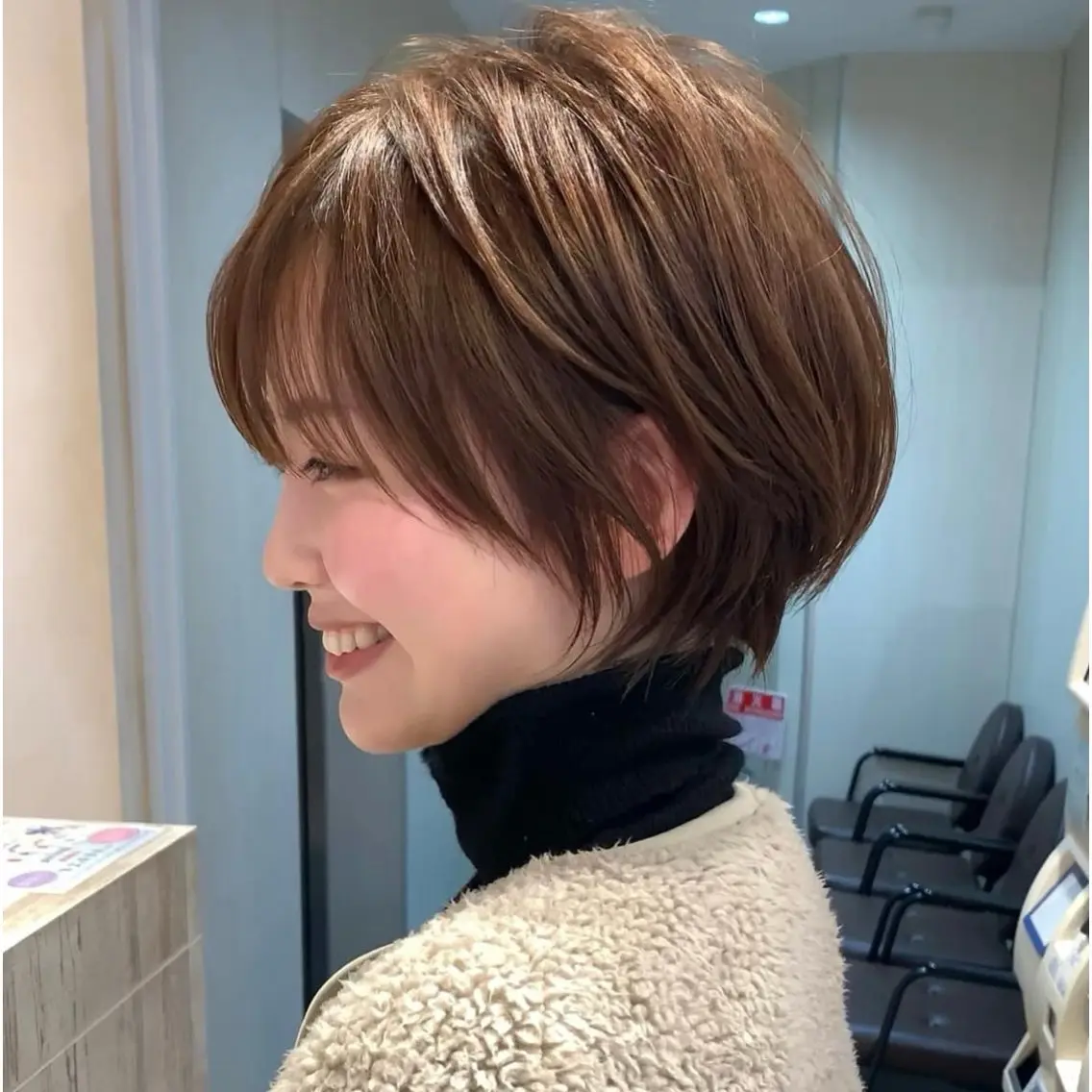 ショート カラー カット ヘアカラー トリートメント ヘッドスパ ヘアセット ショート上手い人/ 銀座/なかじのヘアスタイル