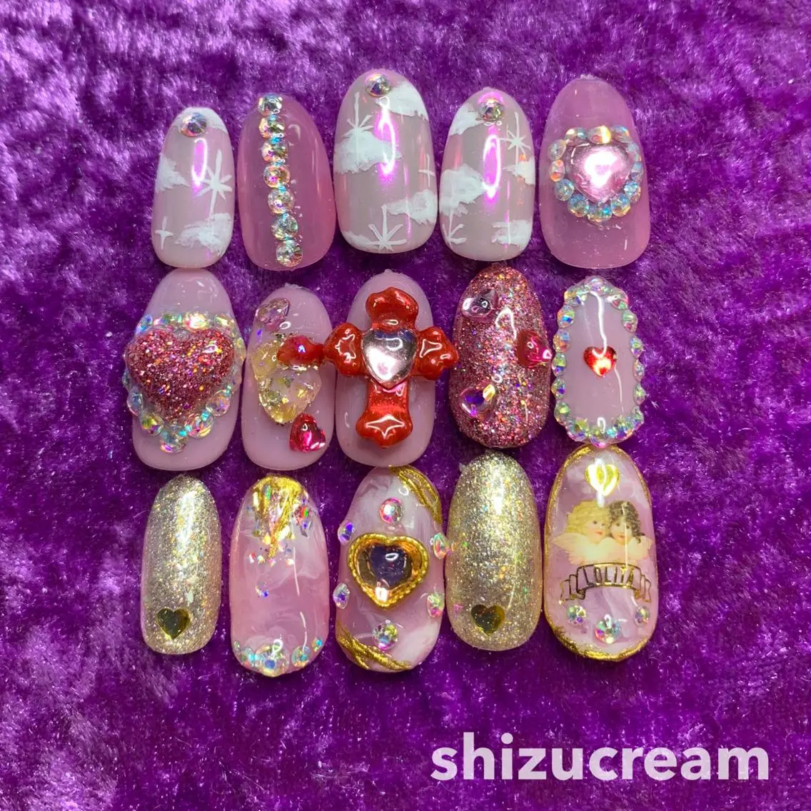 ネイル shizucream 痛デコネイル専門のネイルデザイン