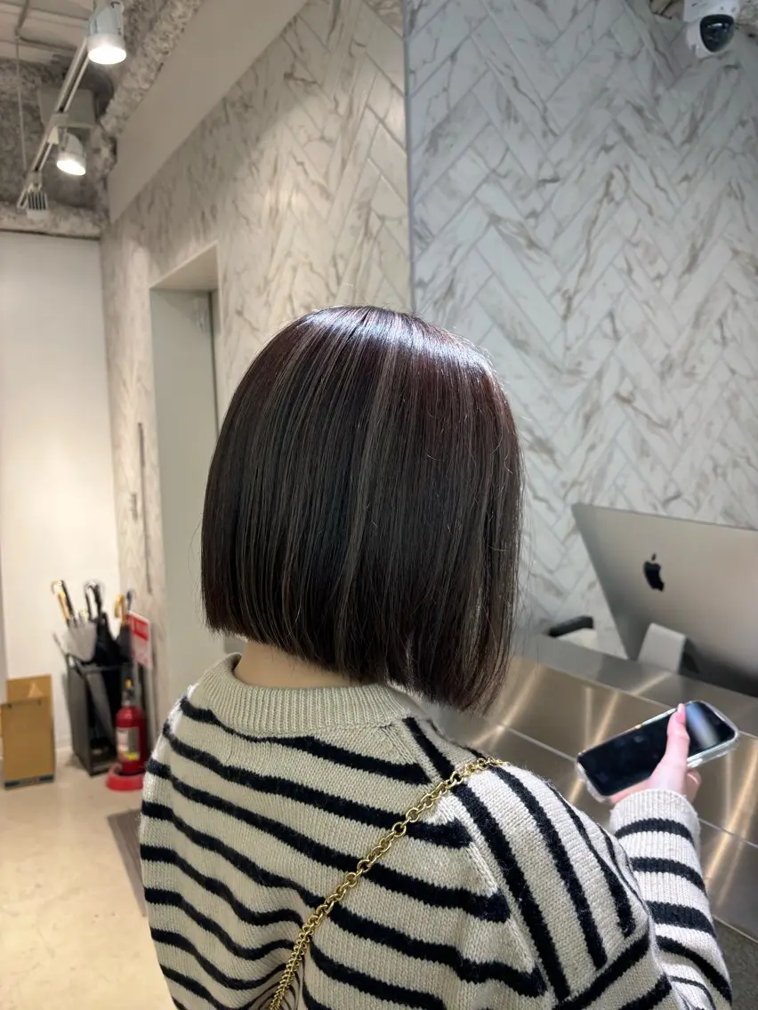 【外国人風3Dカラー】コントラストハイライト+カラー+うる艶トリートメントの写真
