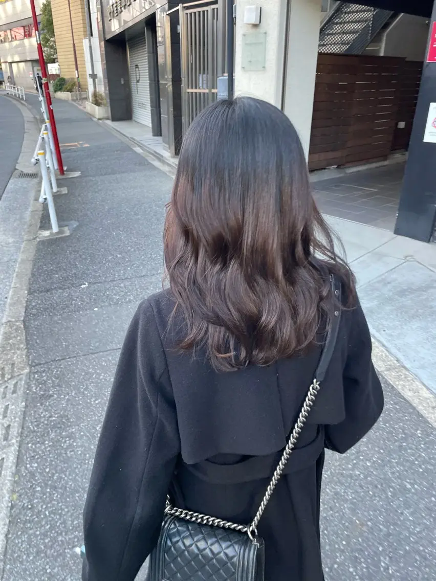 ミディアム 縮毛矯正 カラー✨縮毛矯正✨ ハギワラケンタのヘアスタイル