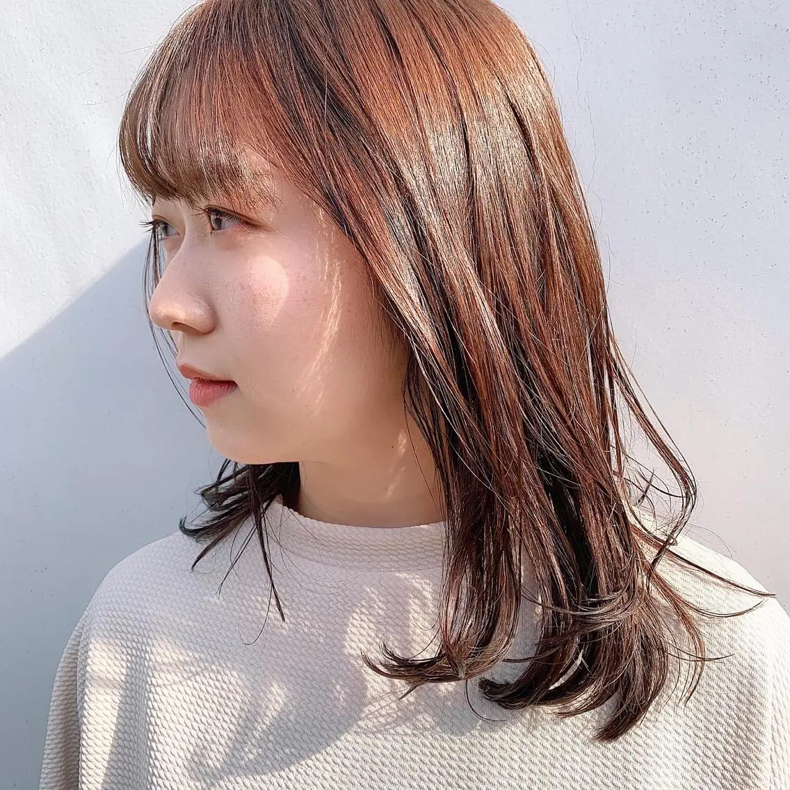 ミディアム カラー 中川 竜誠のヘアスタイル