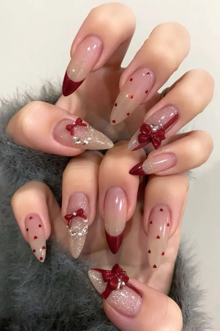 ネイル 長さ出し キラキラネイル 韓国ネイル ロングネイル ワンホンネイル ハンドネイル Josie nail salonのネイルデザイン