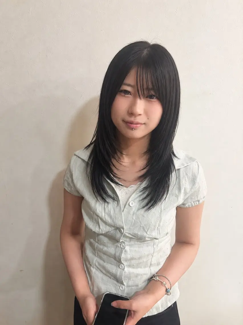 セミロング レイヤーカット カット ヘアカラー トリートメント シルエット重視✂︎ 髙橋　盾のヘアスタイル