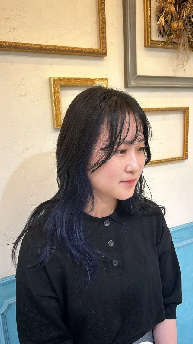 セミロング カラー ヘアカラー 河野 穂香のヘアスタイル