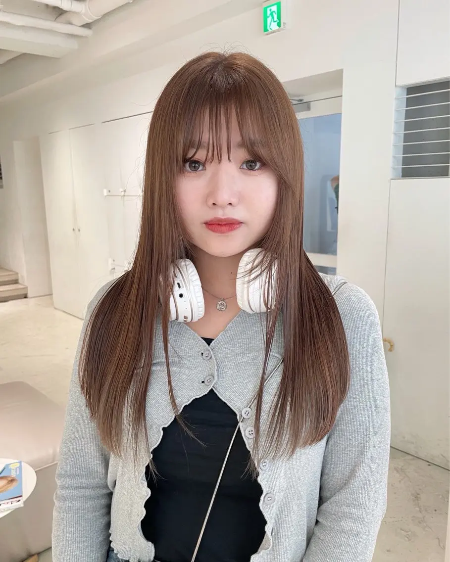 ロング カット ヘアカラー haruko🎀⌇ レイヤーカットのヘアスタイル