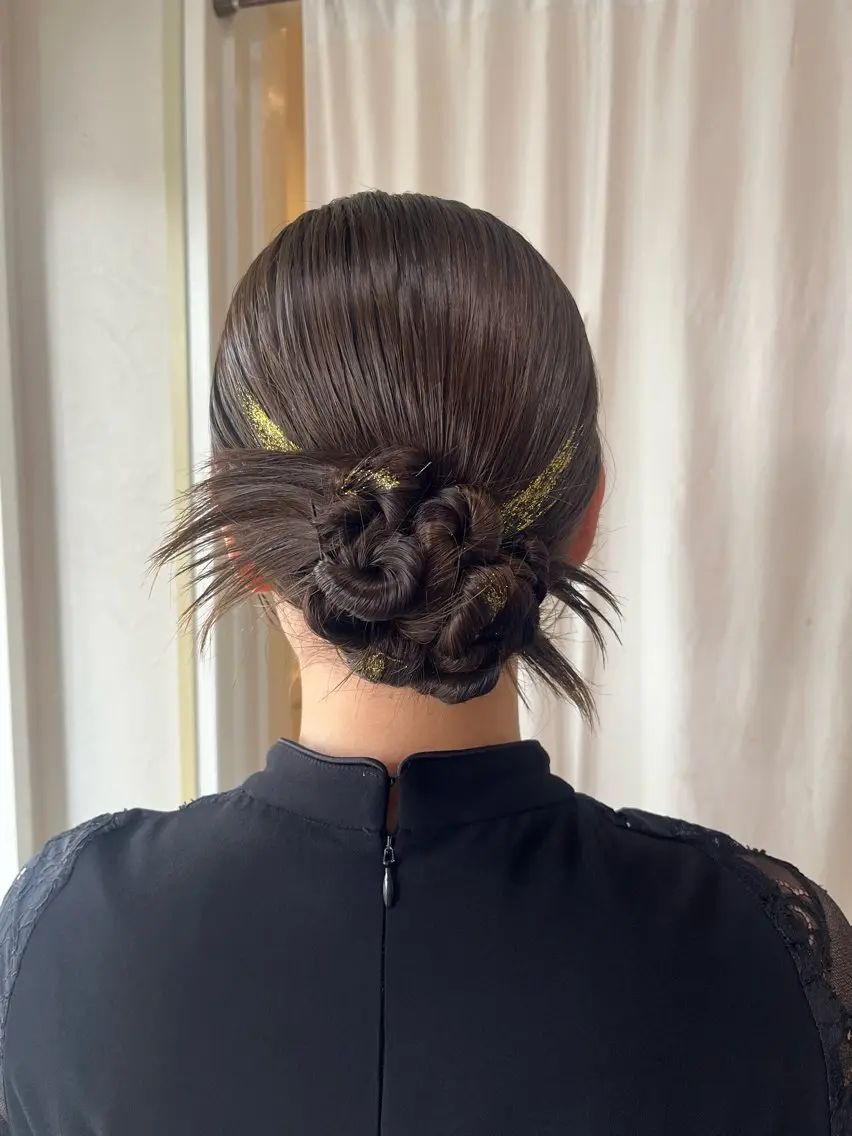 ヘアアレンジ ヘアセット 金沢市/美容師/ 岡島由希美のマツエク・マツパデザイン