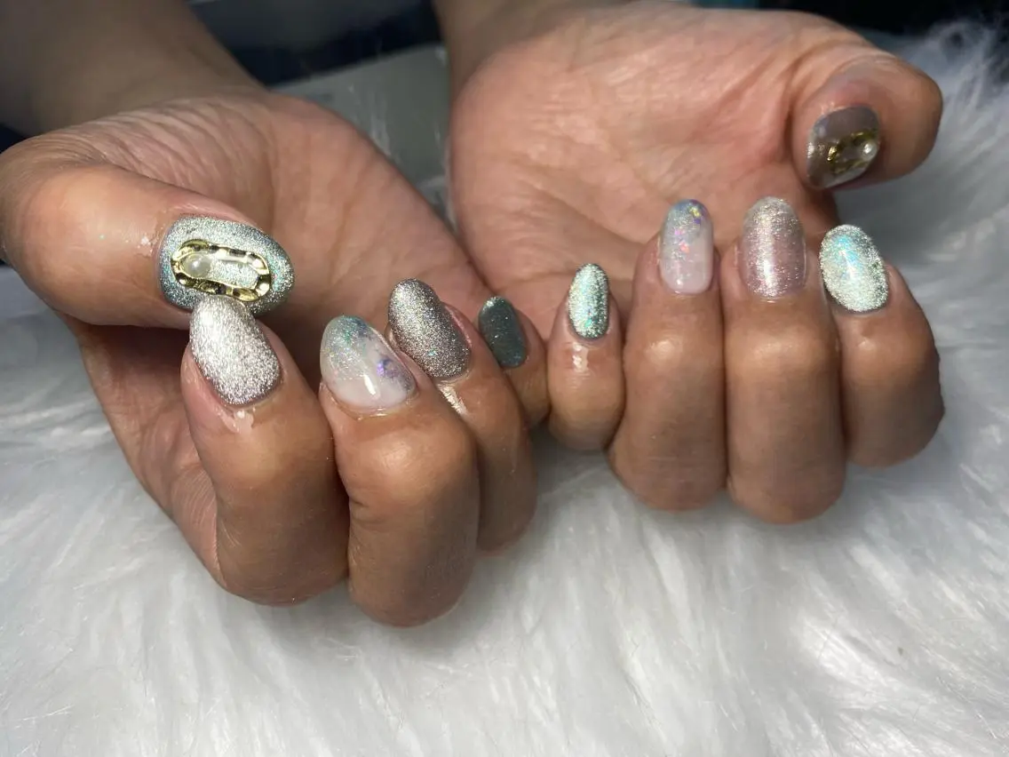 ネイル ハンドネイル Mana‪ ‪·͜· ❤︎‬のネイルデザイン