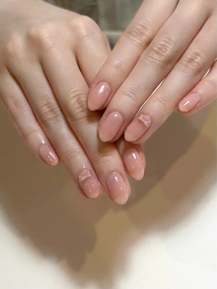ネイル リボン ハンドネイル odette nonokaのネイルデザイン