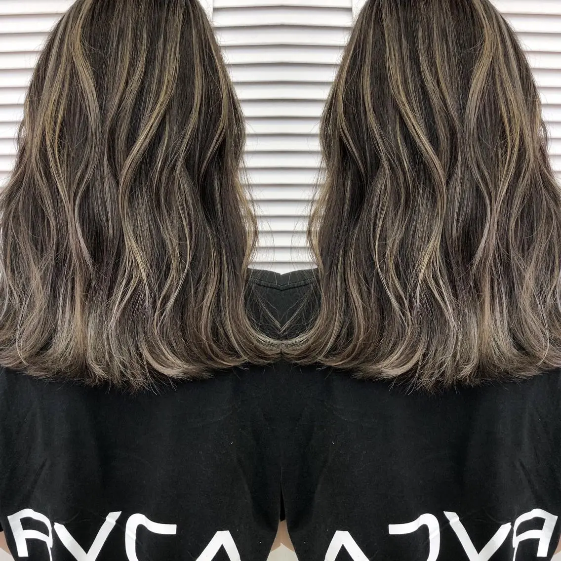 ミディアム カラー タナカ タクヤのヘアスタイル