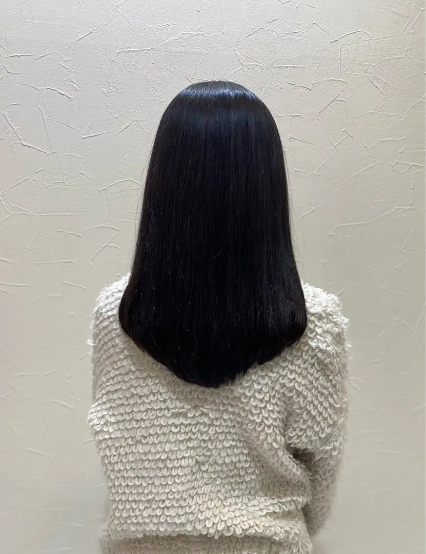 ロング 縮毛矯正 Aphrodite 横手 亜紀のヘアスタイル