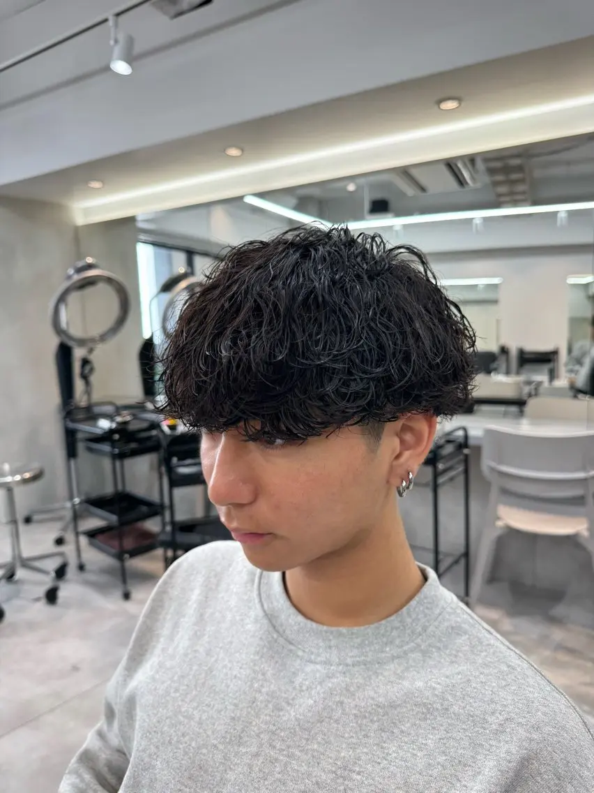 パーマ メンズ カット パーマ 大宮メンズ特化/パー マ職人/小川藍人のヘアスタイル