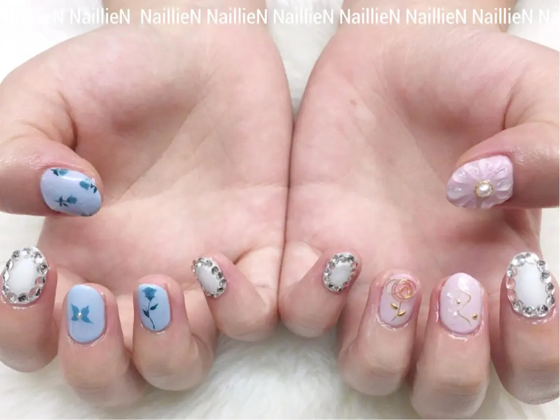ネイル フラワーネイル Nail lieNのネイルデザイン