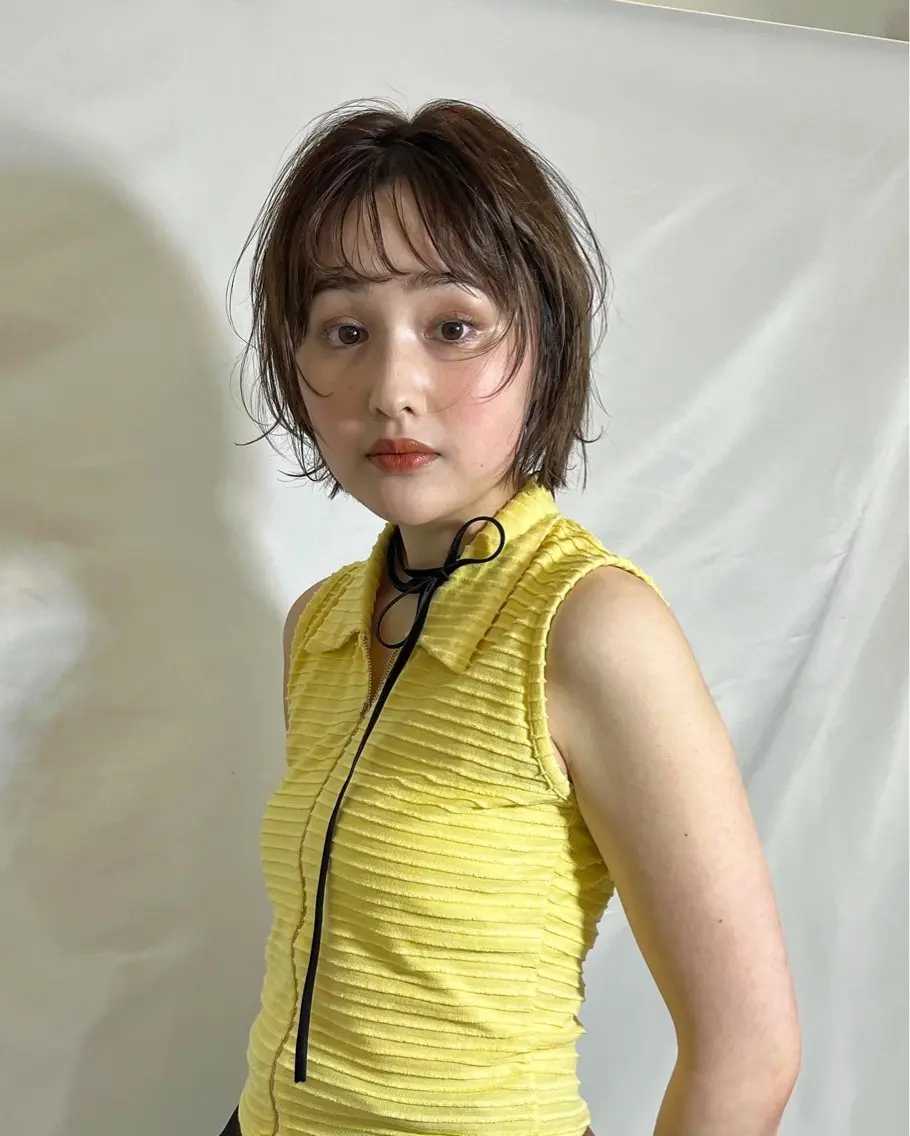 ショート かわい りほのヘアスタイル
