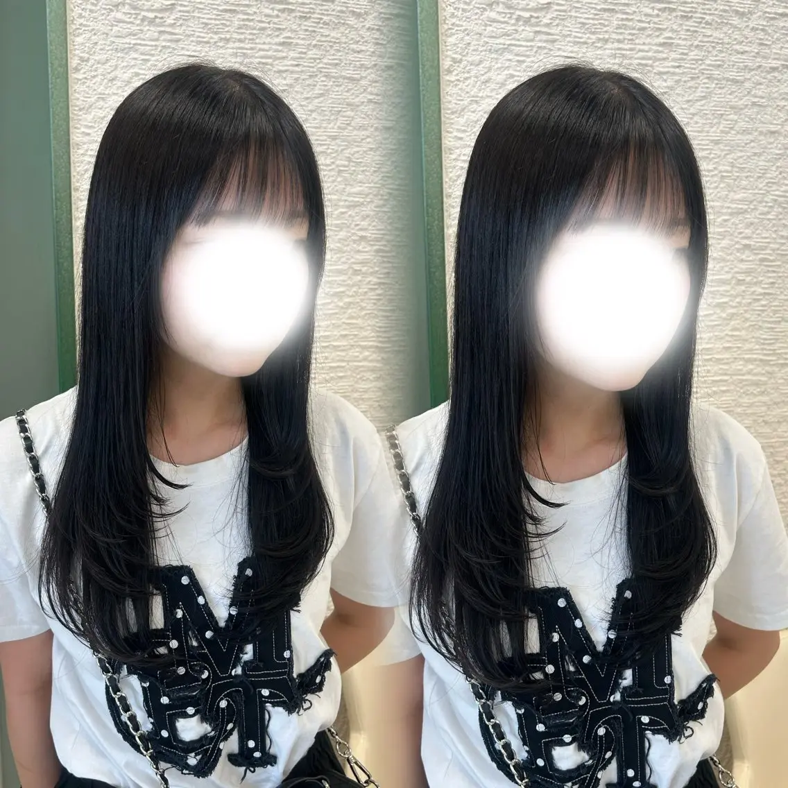 ロング カラー 透明感カラー レイヤーカット ヘアカラー ベージュ/つや/ レイヤー/ゆいなのヘアスタイル