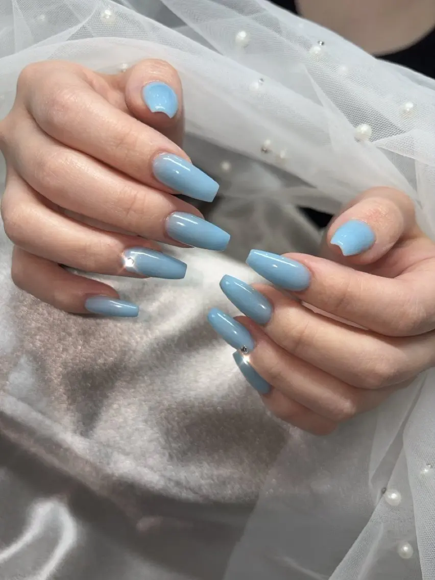 ネイル ストーンネイル ハンドネイル Mermaid Nail♡Akariのネイルデザイン