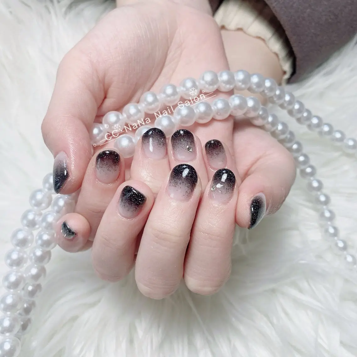 ネイル チークネイル フラッシュネイル ハート キラキラネイル 韓国ネイル ハンドネイル 💎CC・NaNa 韓国風ネイル🌙Cのネイルデザイン