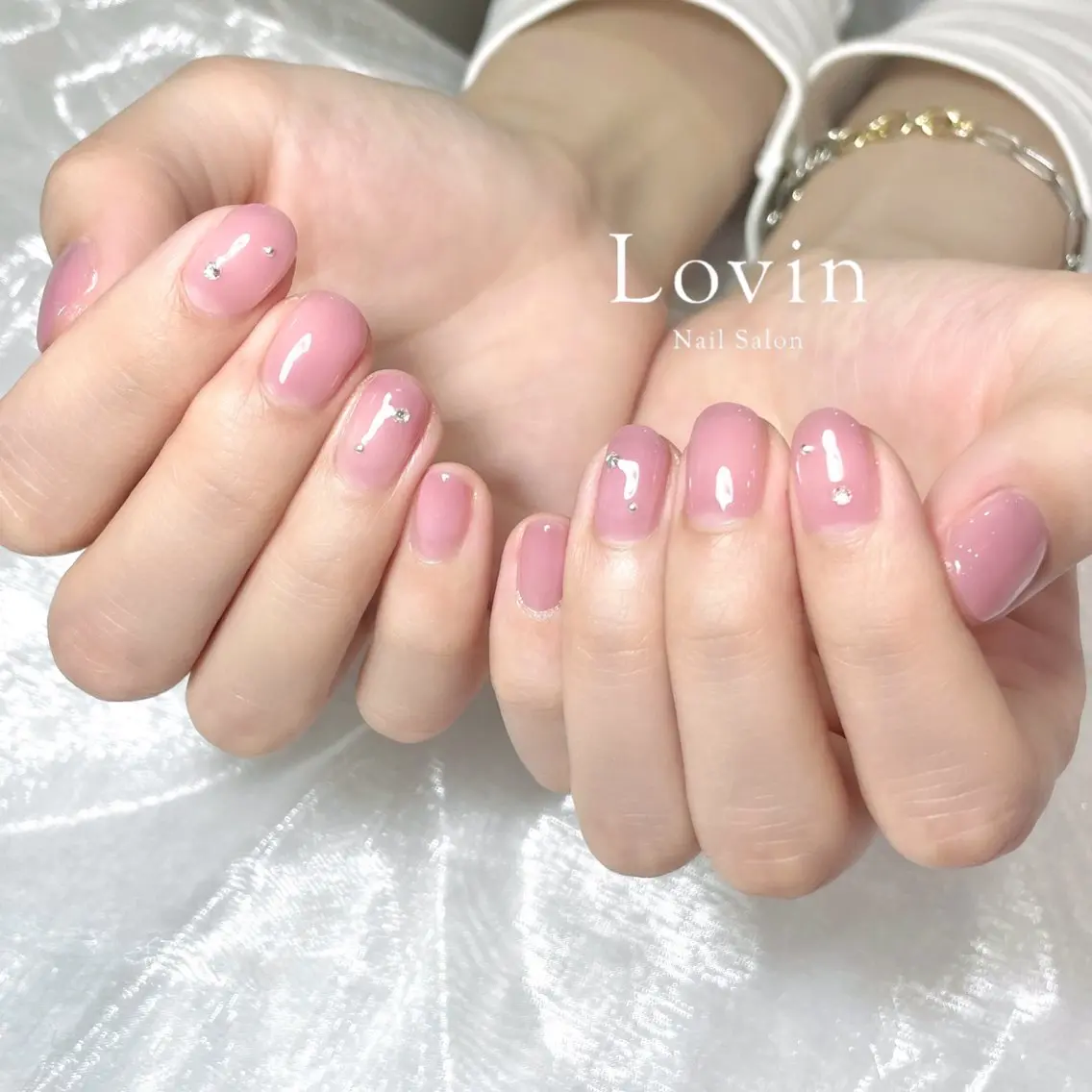 ネイル ジェルネイル オフィスネイル ワンカラーネイル パラジェル k-two nailのネイルデザイン