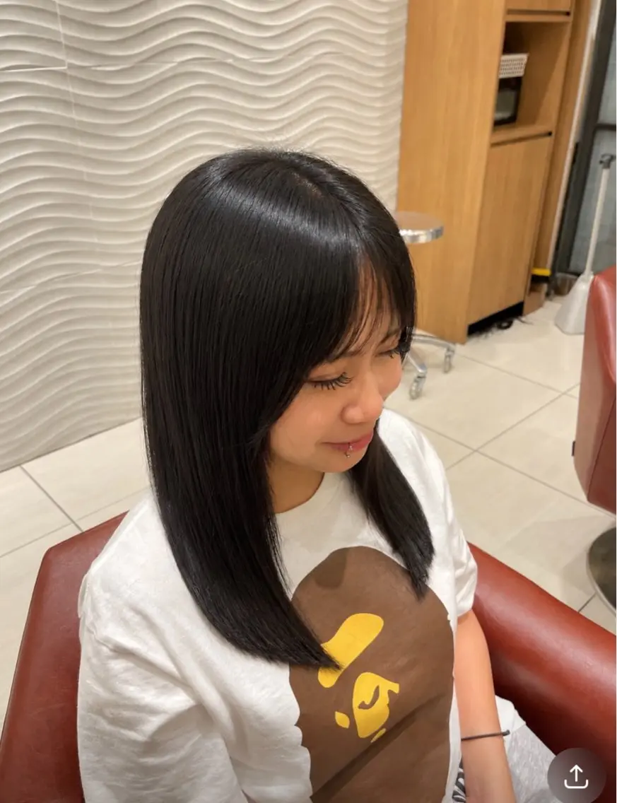セミロング 影山 輝心のヘアスタイル