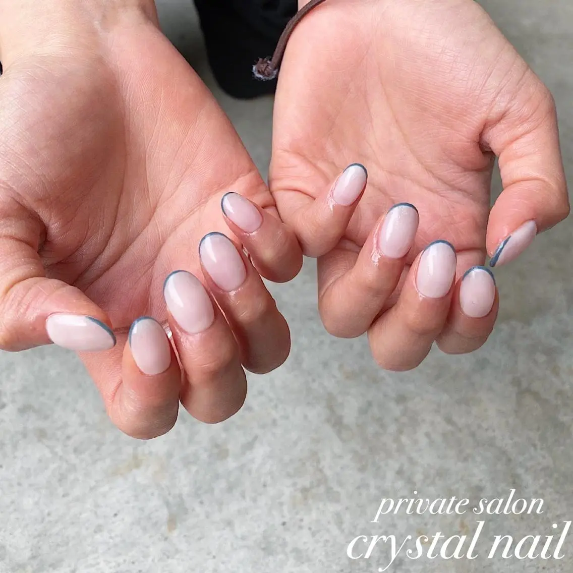 ネイル フレンチネイル Crystal Nailのネイルデザイン