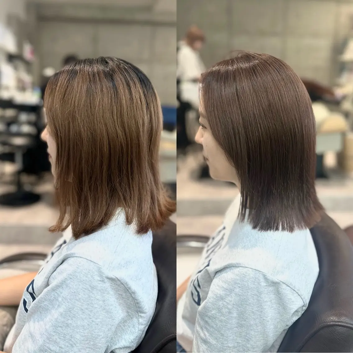 ミディアム 山崎結菜 髪質改善💎のヘアスタイル