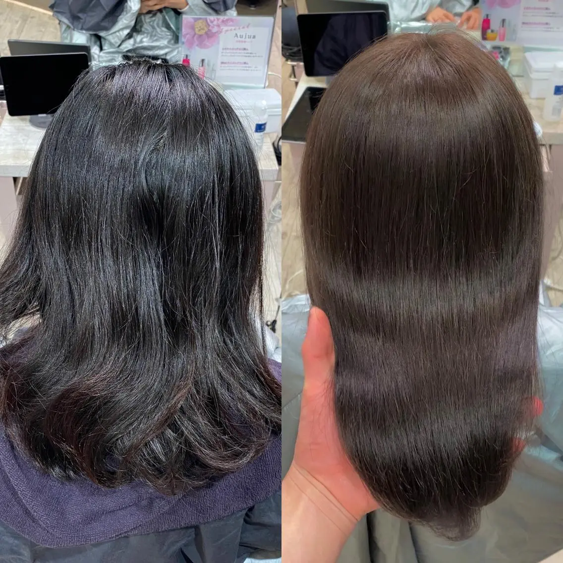 ロング カラー 顔まわりカット🌟 くびれヘア/寺門遥輝のヘアスタイル