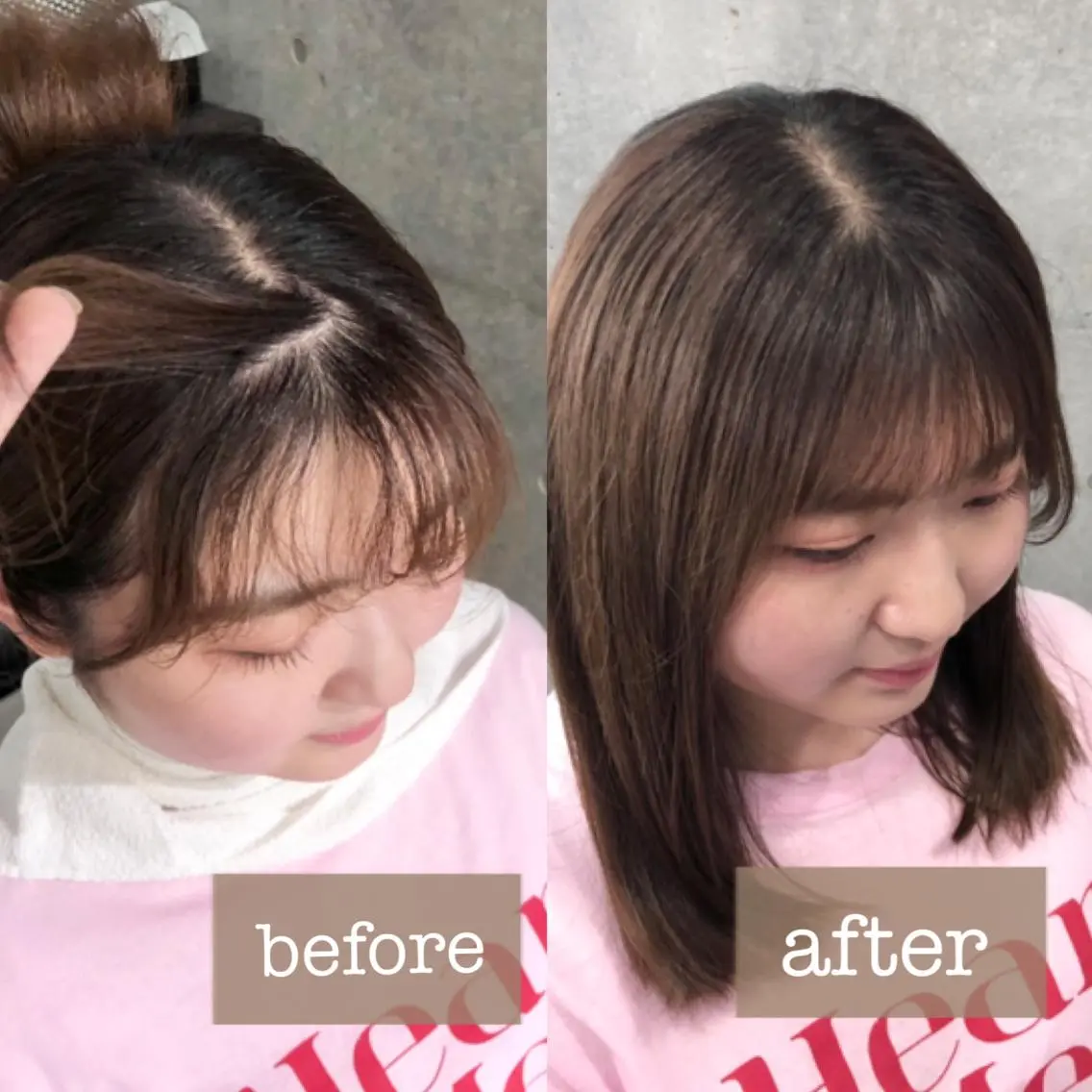 セミロング パーマ セミロングパーマ 縮毛矯正 ストレートパーマ 卒業式お呼ばれ🕊️ ヘアセット✴︎ミキのヘアスタイル