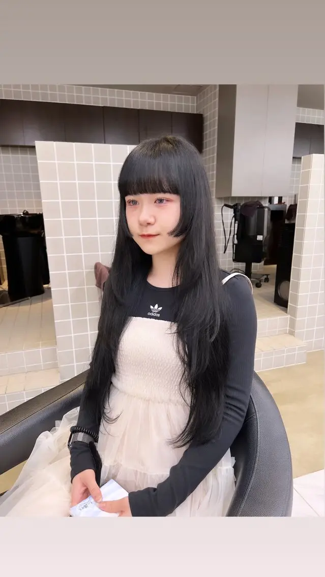 ロング カラー パーマ ヘアアレンジ メンズ 上品＆韓国風 🥀海心🥀のヘアスタイル