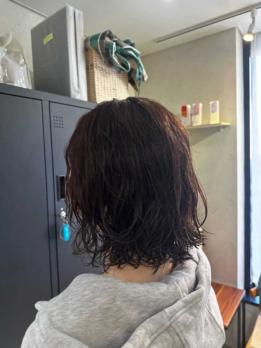セミロング パーマ セミロングパーマ カリスマになる美容師 💥TOUI💥上野のヘアスタイル