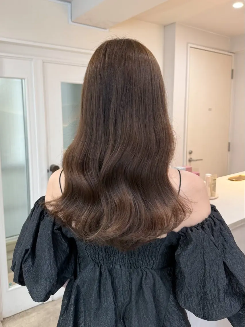 セミロング 顔周りカット 🍑韓国girly Saaya🍑🪄のヘアスタイル