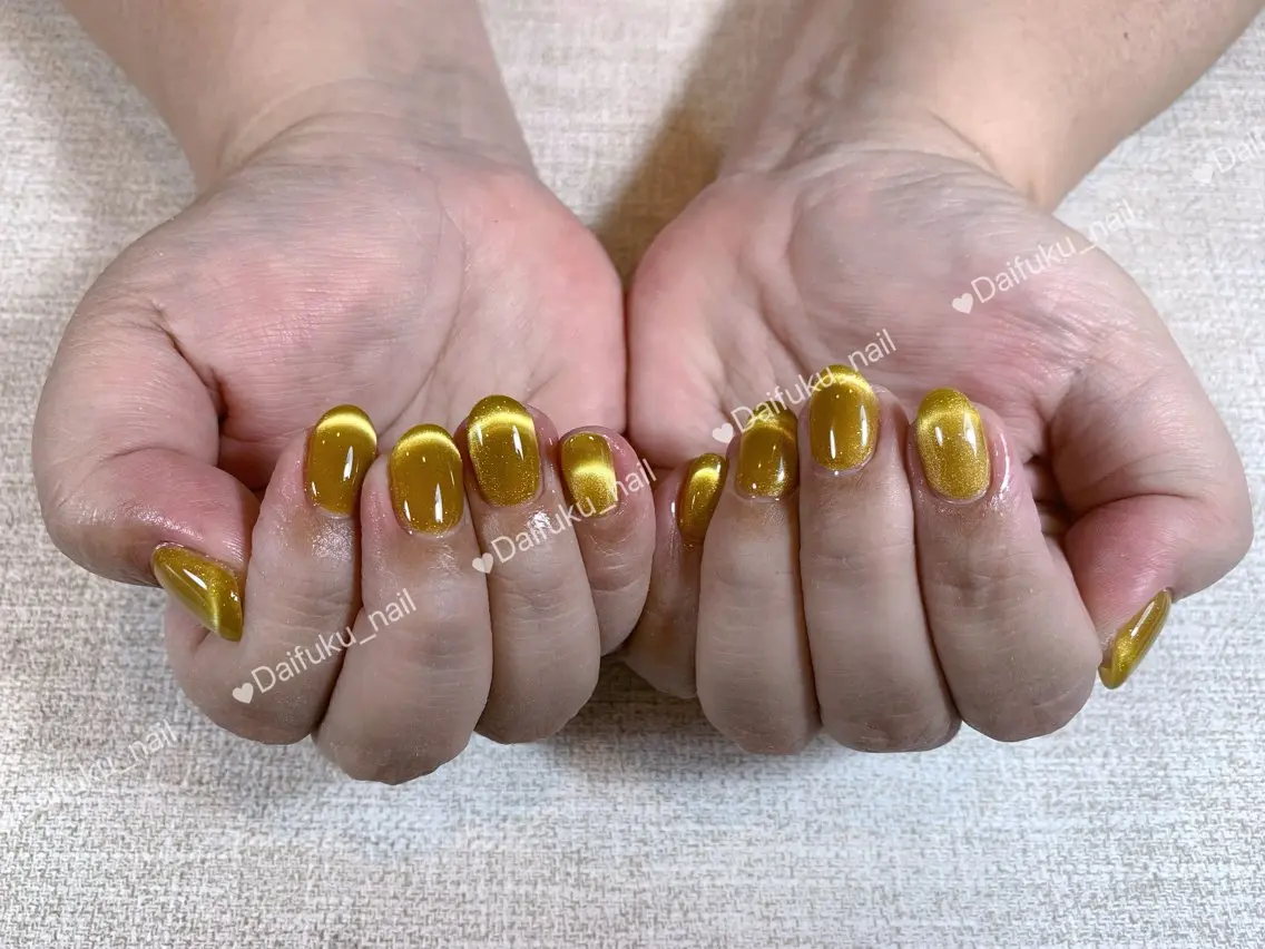 セミロング ハンドネイル Daifuku nailsのネイルデザイン