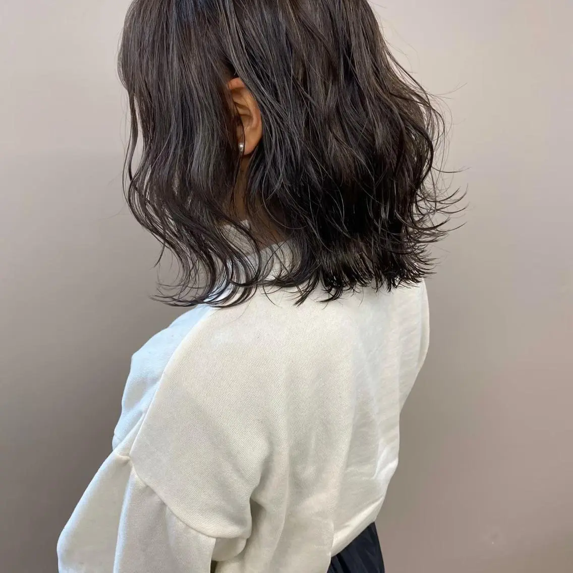 ミディアム カラー 髪質改善×レイヤー 齊藤翔太のヘアスタイル