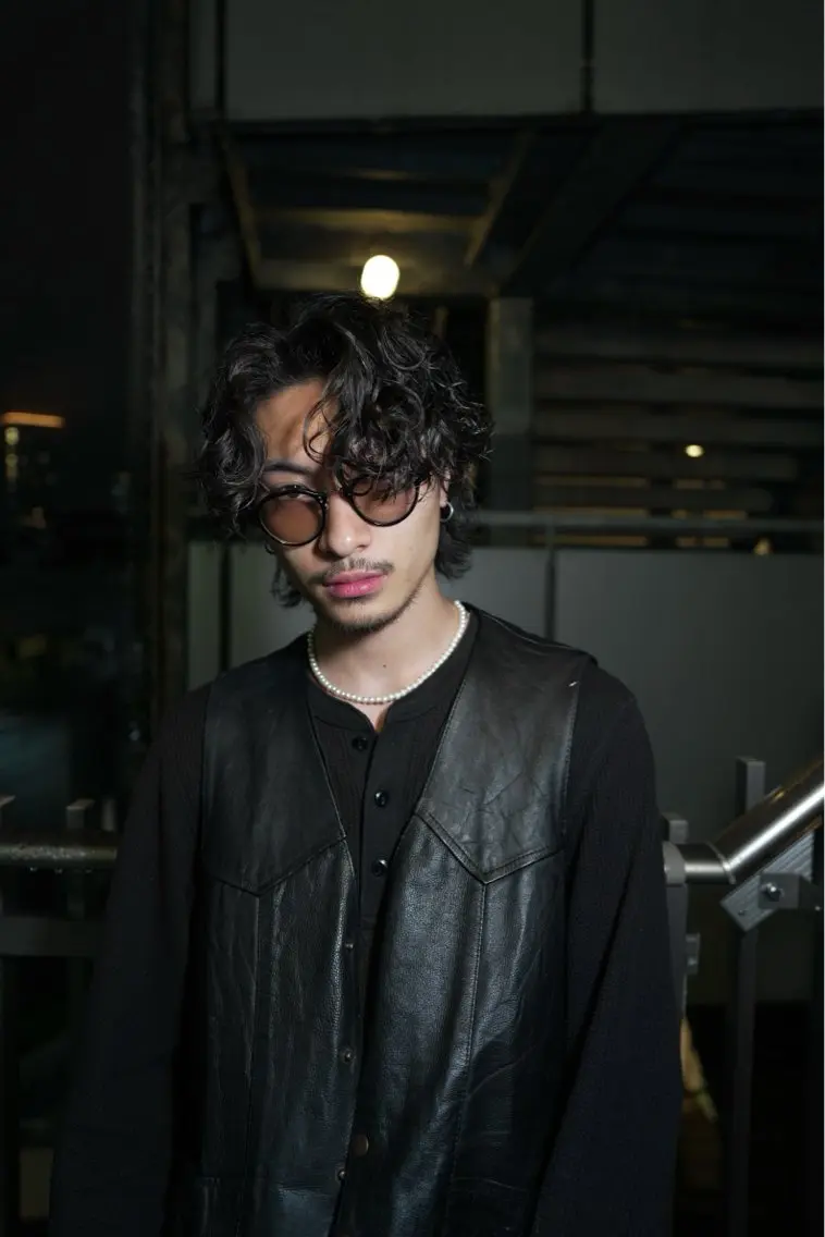 ミディアム パーマ メンズ カット パーマ 【fifth】メンズ パーマmomokaのヘアスタイル