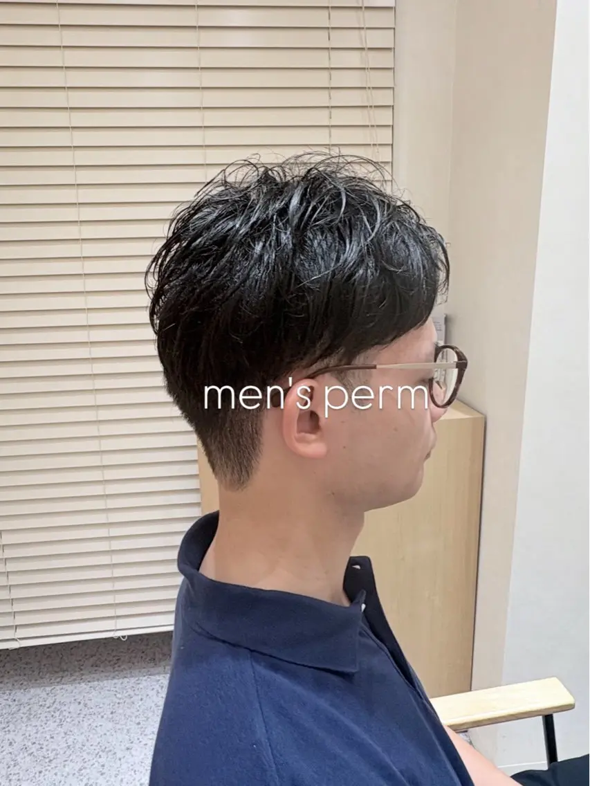 ショート パーマ メンズ メンズパーマ 刈り上げ ショートヘア 🔹メンズ特化🔹 荻窪/YASUOKAのヘアスタイル