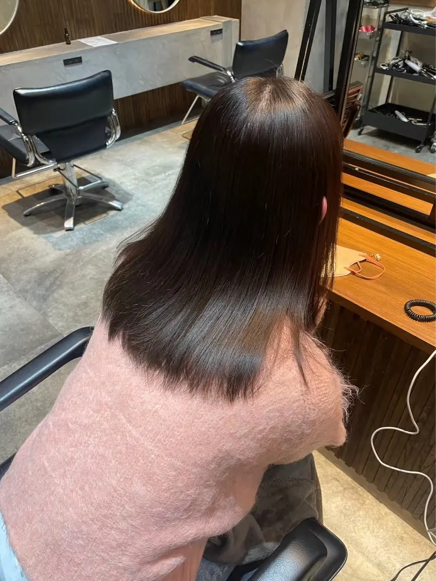 ロング カラー パーマ 🎀レイナ/透明感 /艶感/髪質改善🎀のヘアスタイル