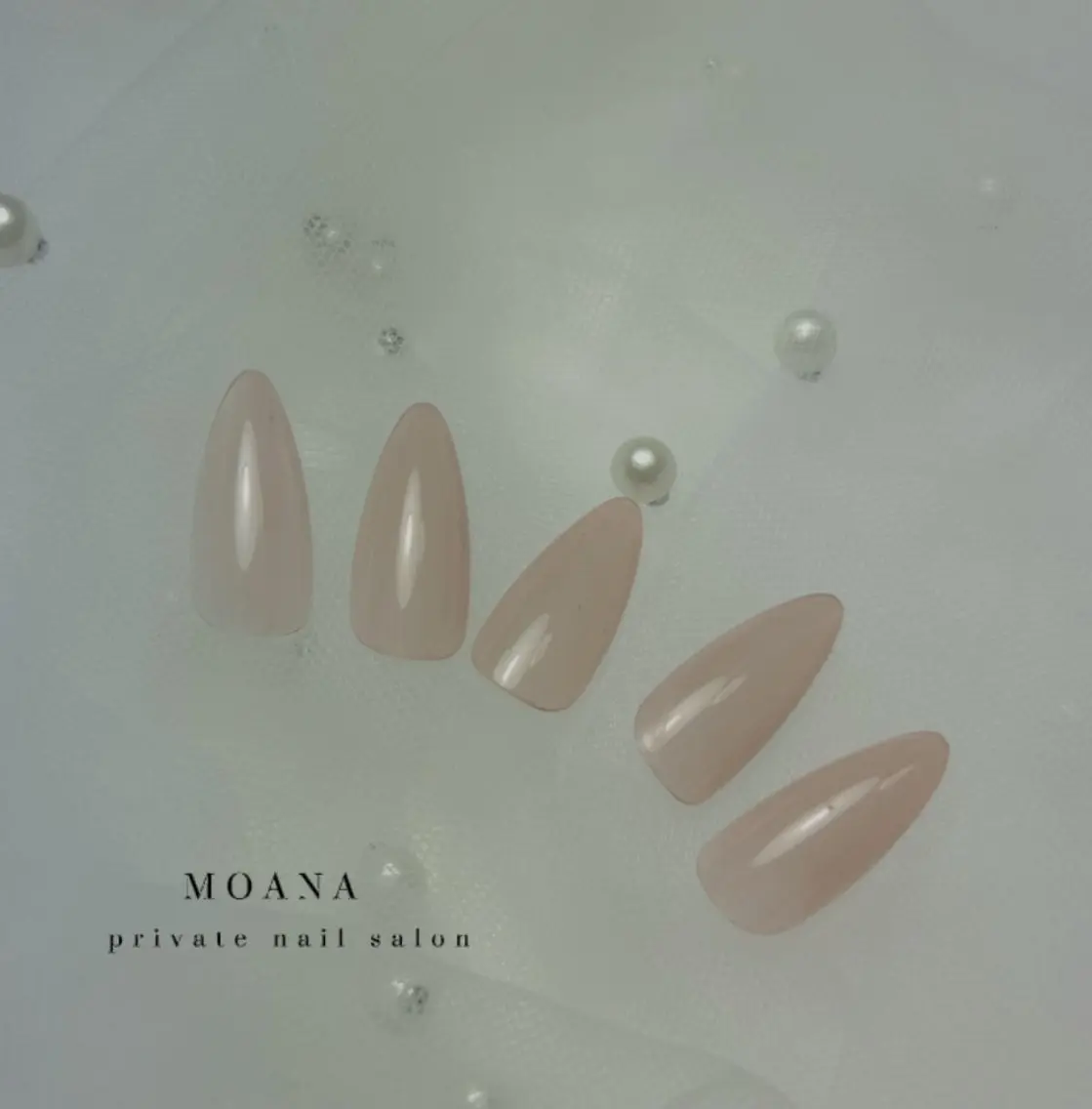 ネイル オフィスネイル ワンカラーネイル MOANA NAILのネイルデザイン